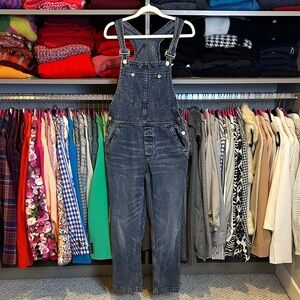 We The Free blue jean straight leg overalls size 25